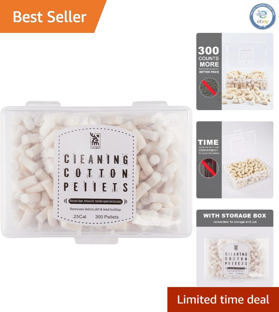Effective Cleaning Pellets for Air Guns – 300 Count with Storage Box Included