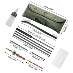 11 pcs .22 Caliber Bore Gun Cleaning Brush Kit