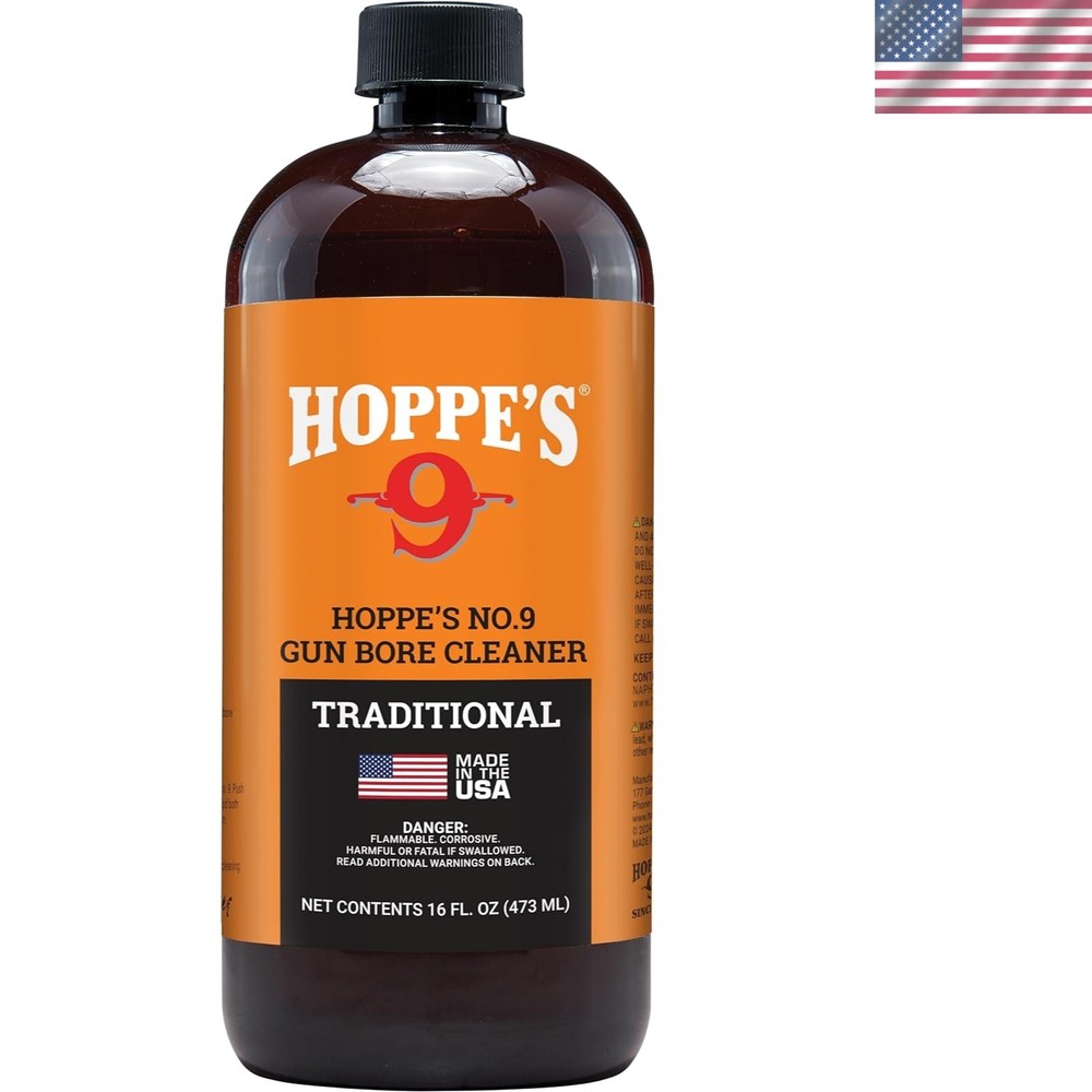 No. 9 Gun Bore Cleaner 16 Oz – Ultra-Efficient, Child-Proof for Firearm Safety