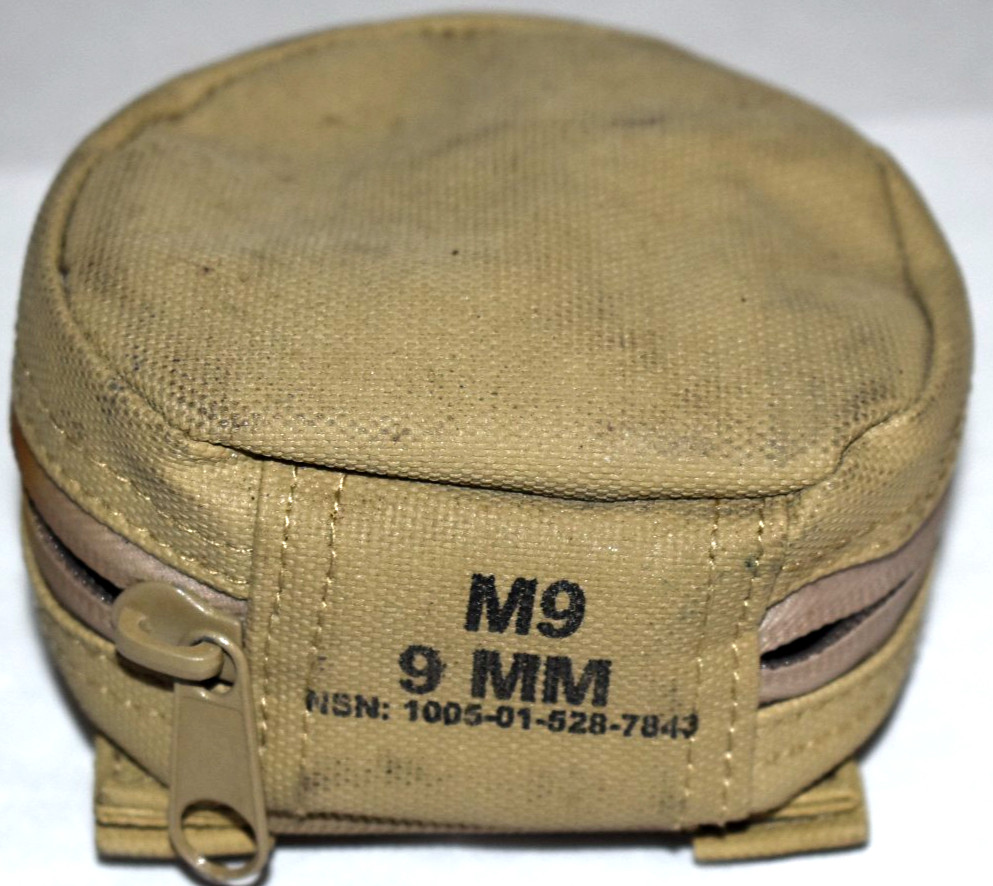 OTIS Cleaning Kit M9 Tan 9MM Cal NSN 1005-01-528-7843 Very Good Condition (J-3)