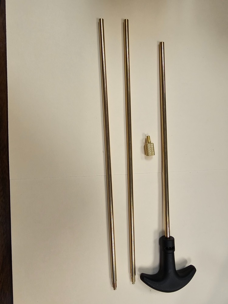 8-32 5/16-27 Pistol Rifle Brass Rod 2ea 10-1/2′ rods n 1 ea 9” rod with handle