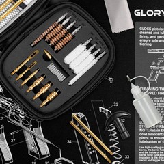 GLORYFIRE Gun Cleaning Kit Fits .22 .357/9mm .38 .40 One Size, Tactical Onyx