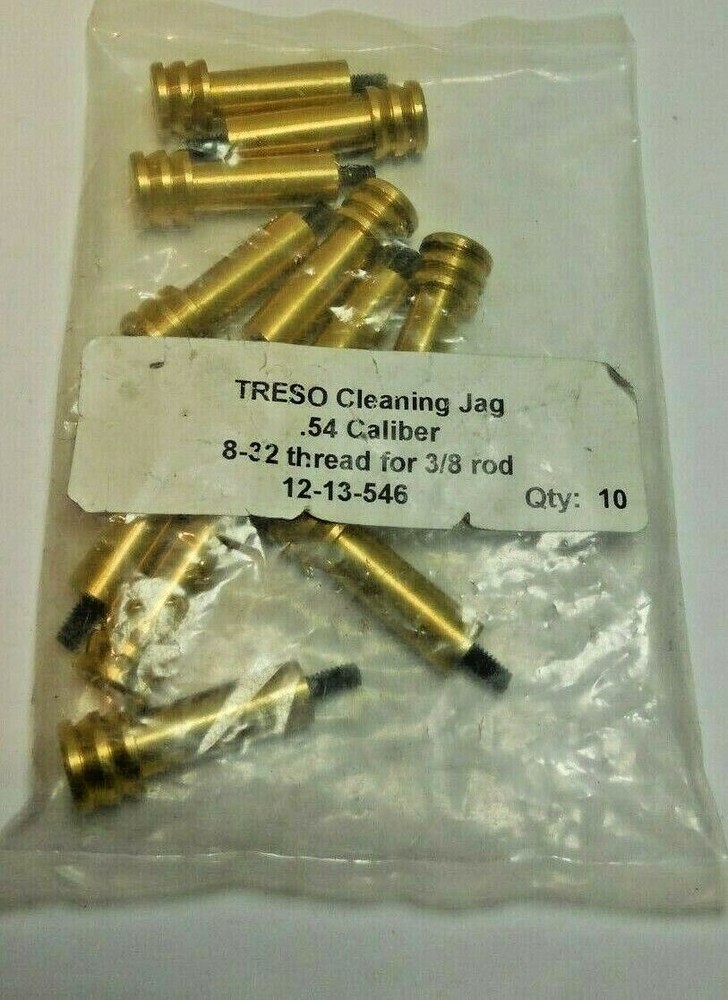 (11 Pcs) TRESO Cleaning Jag .54 Caliber 8-32 Threaded, For 3/8″ Rod 12-13-546