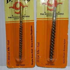 Hoppes Phosphor Bronze Brush for .17/.204 Caliber + .22 Cal Rifle Nylon Brush