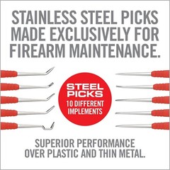 Real Avid Stainless Steel Gun Cleaning Picks for Gun Cleaning – Set of 5 AVAGSPS