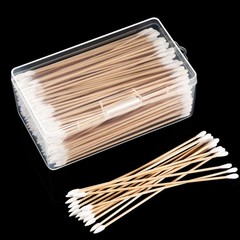 Gun Cleaning Tips Cotton Grease Oil Cleaner Rifle Pistol Weapon Wood Swabs 300pc