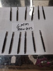 12 Pcs 6mm RMC STAINLESS STEEL Bristle Bore Cleaning Brush