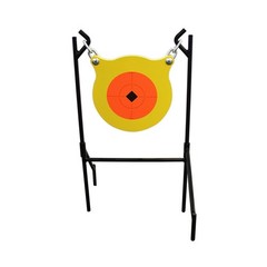 AR500 Steel Shooting Gong Target 0.5″ Thick 9.5″ Dia – w/ Stand & Hardware