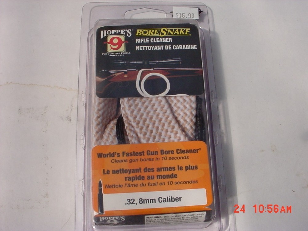 HOPPE’S BORESNAKE BORE SNAKES NEW #24016 .32, 8mm cal