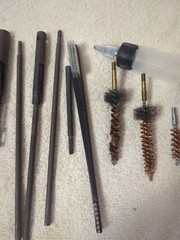 Camouflage Gun Cleaning Kit with Case, Brushes, Rods, Pre-owned
