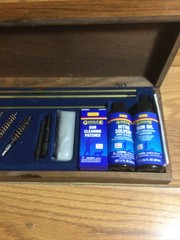 Outers Deluxe Gun Cleaning Kit in Wooden Box Rifles Pistols Shotgun