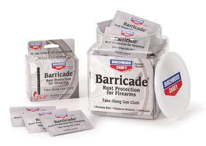 Birchwood Casey Barricade Rust Protection for Firearms – Take Alongs, 25 Packets