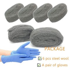 6 Pack of Coarse Steel Wool Gap Blocker for Indoor & Outdoor Pest Control