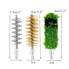 6 Pcs Aluminum Rod SHOTGUN Cleaning Brush Kit Set 12GA Gauge & BRUSH