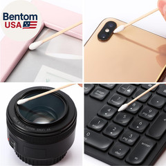 500 Pcs 6 Inch Gun Cleaning Swabs Long Cotton Swabs in Paper Storage Box Long Po