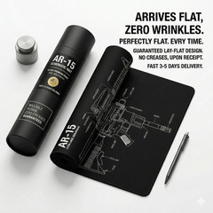 AR-15 Tactical Gun Cleaning Mat 35.4*15.7 Heavy-Duty Non-Slip Armorer Bench Pads
