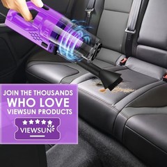 Car Cleaning Kit Car Interior Detailing Kit with High Power 17PCS Purple