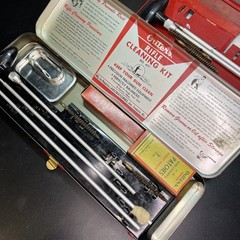 Pair Of Vintage Outers Gunslick Rifle Cleaning Kit No. w/ Box Solvent Patches
