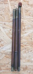Antique 3 Piece Shotgun Wood And Brass Cleaning Rod 12 Or 16 Gauge
