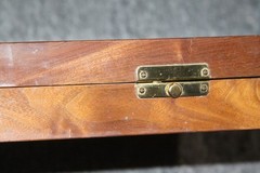 Vintage Orvis Wood Burl 12 Gauge Shotgun Cleaning Kit Presentation Box