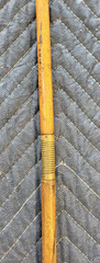 Vintage 3-Piece Wooden Shotgun Cleaning Rod Take Down Threaded Sleeves Wood