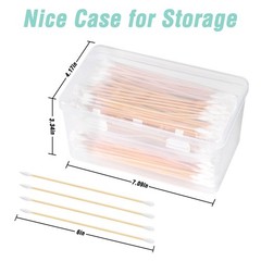 BOOSTEADY 6 Inch Cotton Gun Cleaning Swabs with Bamboo Handle（Choose Your