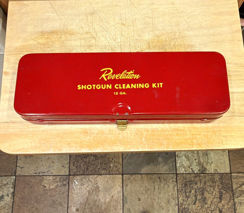 Revelation 12 Gauge Shotgun Cleaning Kit Deep Cleaning Red Metal Case w/ Rods