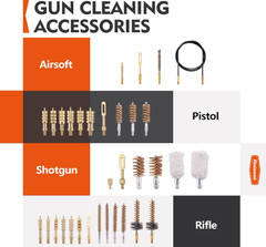 Gun Cleaning Kit Universal for Rifle Pistol Shotgun All Calibers