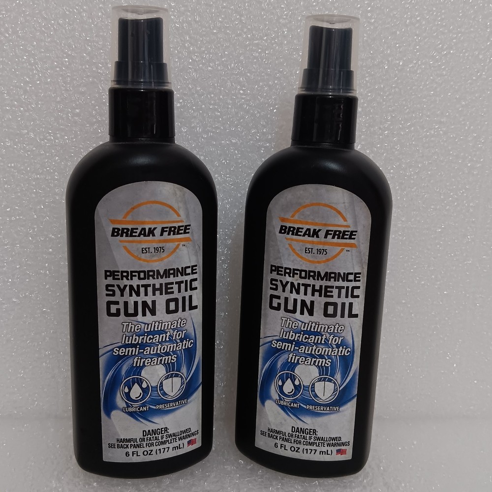 (2) Break Free Performance Synthetic Gun Oil Spray 6 oz. The Ultimate Lubricant