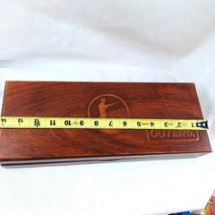 Deluxe Gun Cleaning Kit Outers Wooden Case Bronze Brushes-No Solvent or CD