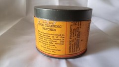 Vintage Paper Label Tin Gunslick Gun Cleaning Patches 3 1/4″ X 2 1/2″