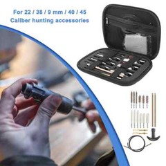 For Gun Handgun Pistol Rifle 19/ Pcs Cleaning Kit Set 22.357.38,9mm.45.40