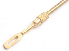 6 Pack Solid Brass Slotted Tip Gun Jag Patch Holder for Rifle/Handgun/Pistol
