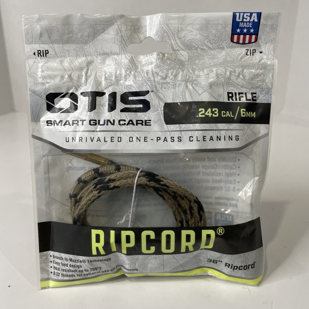 Otis Technology FG-RC-243 Heat Resistant Bore Rope .243 cal 6.5mm 10″ Long
