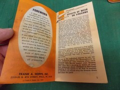 Vtg lot of HOPPE’S #9 gun cleaning EMPTY bottle oil tin can, Cleaning manual