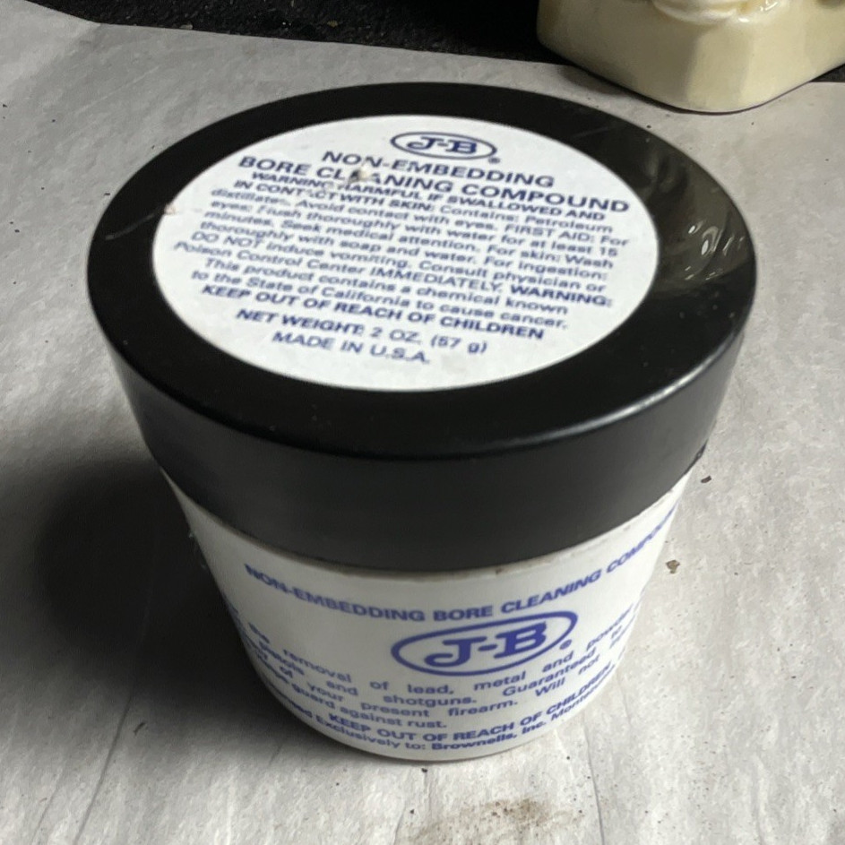 JB Non-Embedding Bore Cleaning Compound 2 oz Petroleum Distillates Gun Cleaning