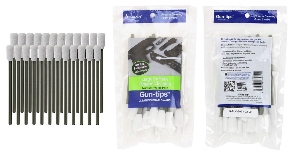 Swab-Its Gun-tips 5″ Single Bag with 24 Large Gun Cleaning Swabs: 81-9001