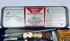 Vintage Outers Rifle Cleaning Kit No 477 Metal Tin Gunslick Patches USA