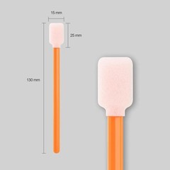 Versatile 1000 Pcs Foam Swabs with Large Rectangular Tips for Precision Cleaning