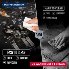 Gun Cleaning Mat 20″×12″ – Thick Protection, Leak-Proof Surface, Non-Slip Oil Re