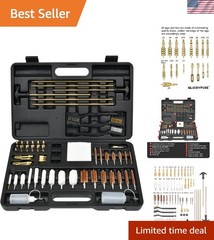Complete Universal Gun Cleaning Kit with Elite Brass Accessories for Firearms