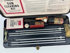 VINTAGE SEARS GUN RIFLE CLEANING KIT .22 & .33 CAL (Used)