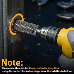27 Pcs Stainless Steel Bore Brush Set – Metal Wire Cleaning Brushes for Drill, 8