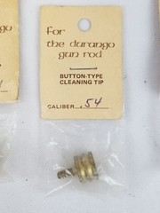 NOS Lot of 7 Button Type Brass Cleaning Tips For The Durango Gun Rod Jag Swab