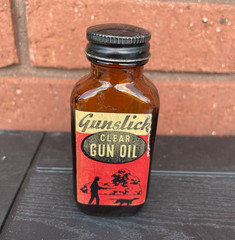 Gunslick Clear Gun Oil Lubrication Amber Glass Bottle w/ Screw Cap, 1 Pack