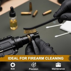 10 Pack 7Inch Double-Ended Gun Cleaning Brushes, Brass Wire Brush Set for Carbon