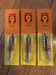 Lot Of (3) Hoppe’s 1312P Phosphor Bronze Brush 20 GA Gauge Shotgun