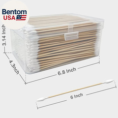 400 (800 Tips) 6-Inch Precision Gun Cleaning Swabs – Lint-Free Double-Ended Cott