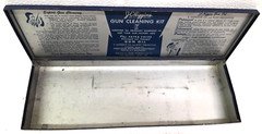 Vintage JC Higgins Gun Cleaning Kit Metal Box 2143 Sears and Roebuck Unrestored