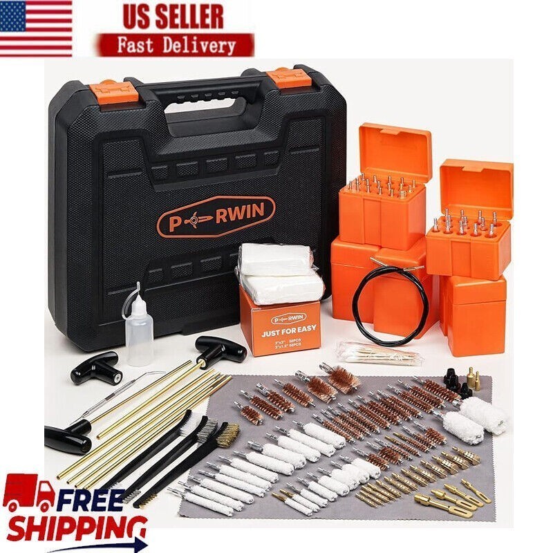 Gun Cleaning Kit Universal Shotgun Handgun Double-Ended Brushes Reinforced Rods